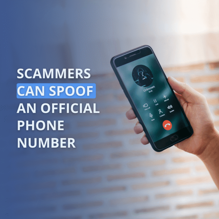 Scammers Can Spoof an Official Phone Number