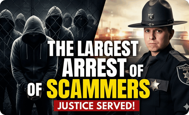 The largest arrest of scammers